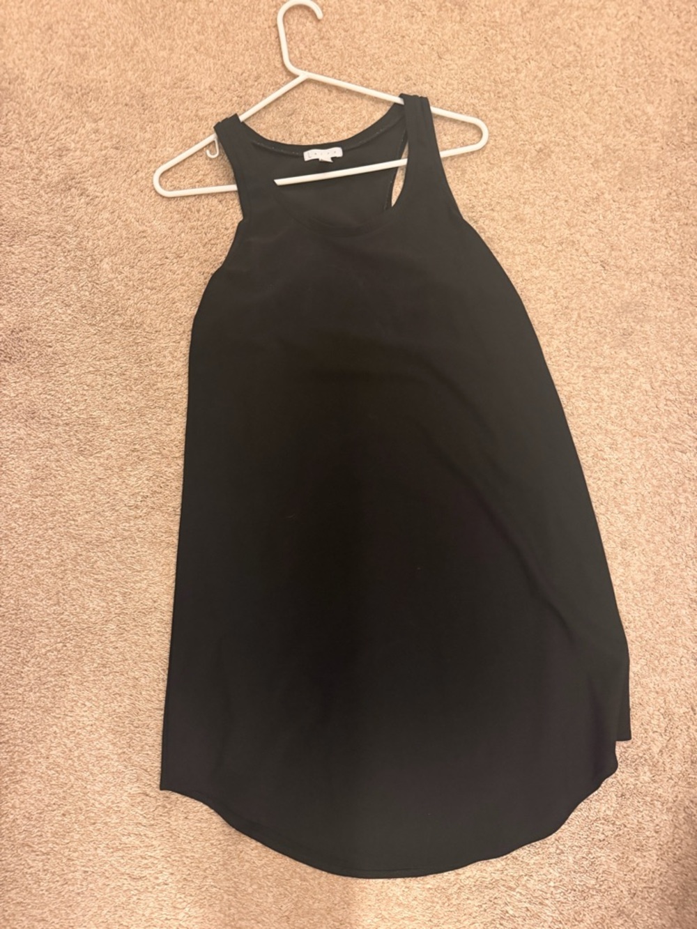 Leith Black Racerback Tank Dress